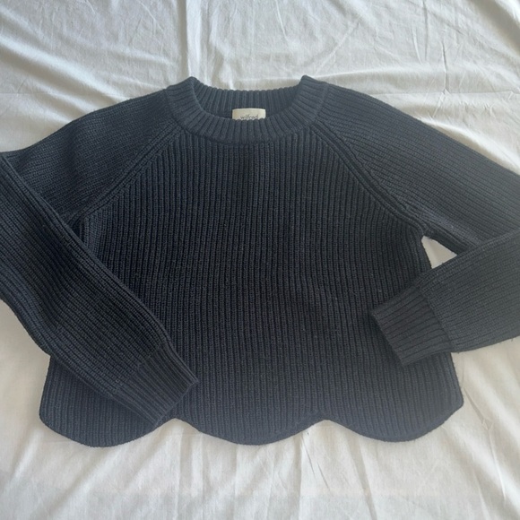 Wilfred Classic Black Knit Sweater Italian Yarn Wool - Picture 5 of 10